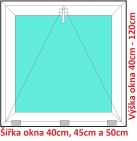 Plastov okna S SOFT ka 50cm